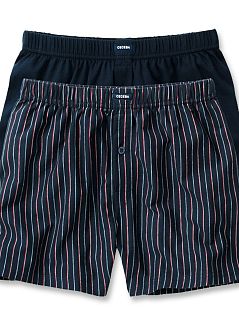 Комплект трусов из мягкого трикотажа (2шт) Ceceba FG002260/3XL-4XL Синий/Красная Полоска распродажа